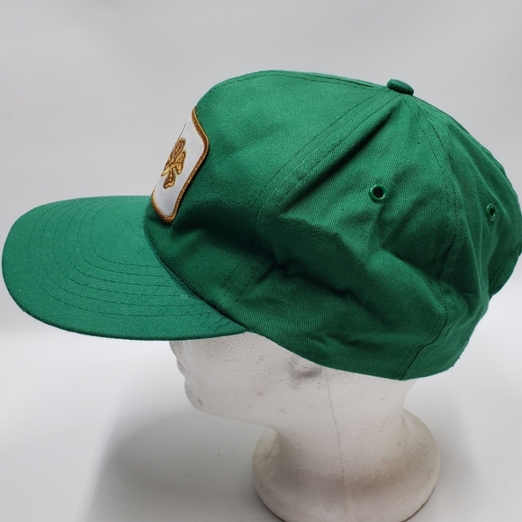 Clover Leaf Patch on Green Cap Snapback Hat Novelty Unisex - Picture 7 of 11